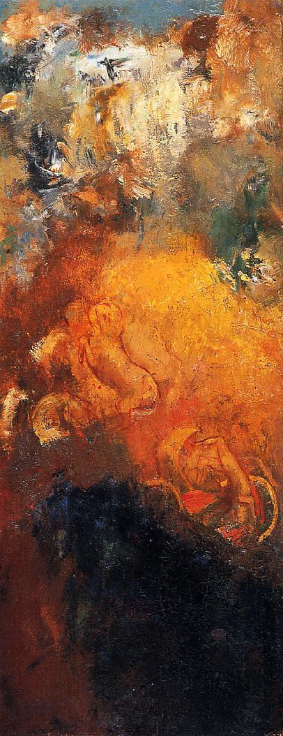 (image for) Handmade oil painting Copy paintings of famous artists Odilon Redon's art Apollo's Chariot